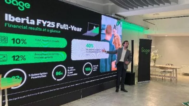 Sage Iberia crece un 10% en 2025, liderando el crecimiento del grupo en Europa y apostando por la IA y el cloud